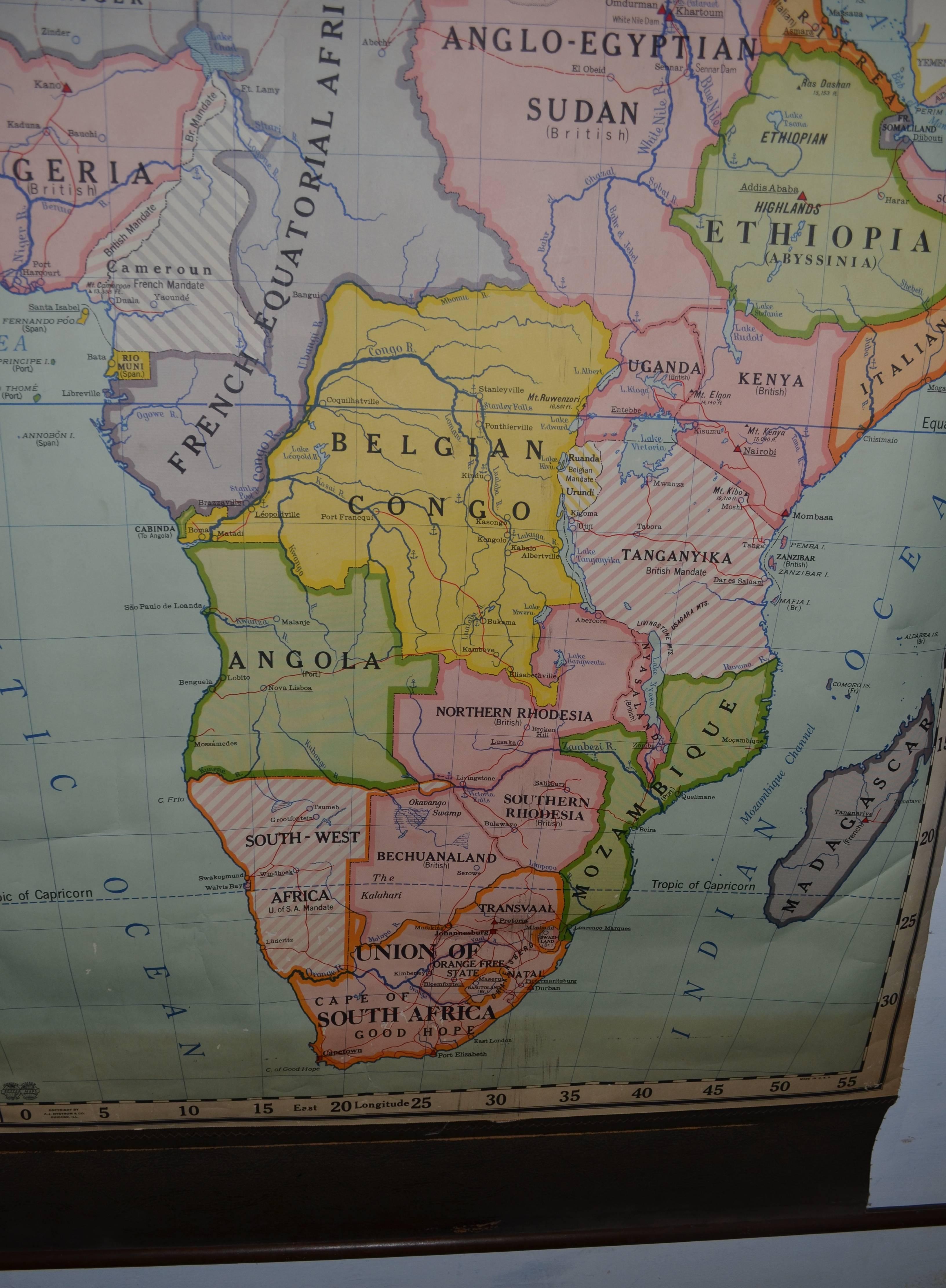 20th Century Map of Africa, Early 1900s