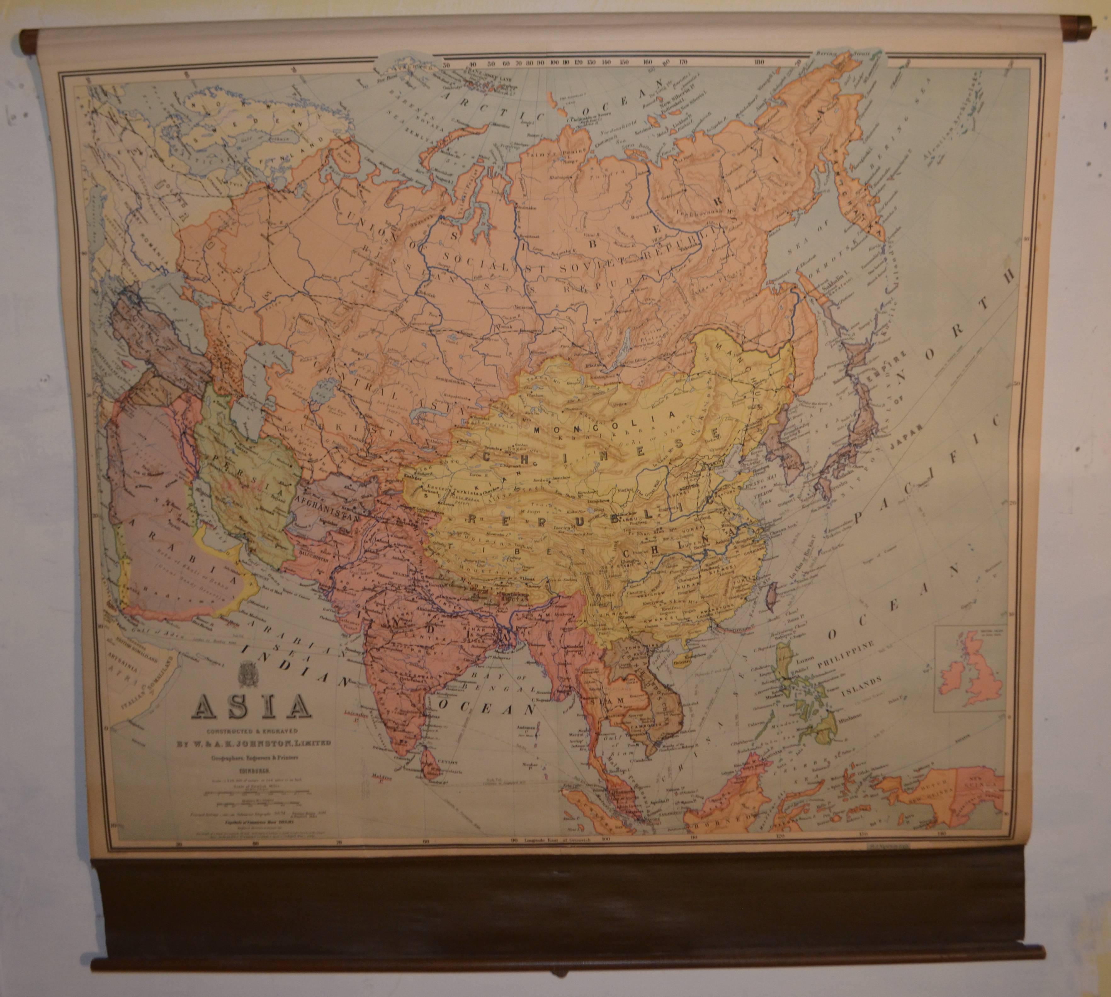 map of asia 1900
