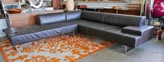 Sectional Sofa of Italian Leather from Poltrona Frau, circa 1970s