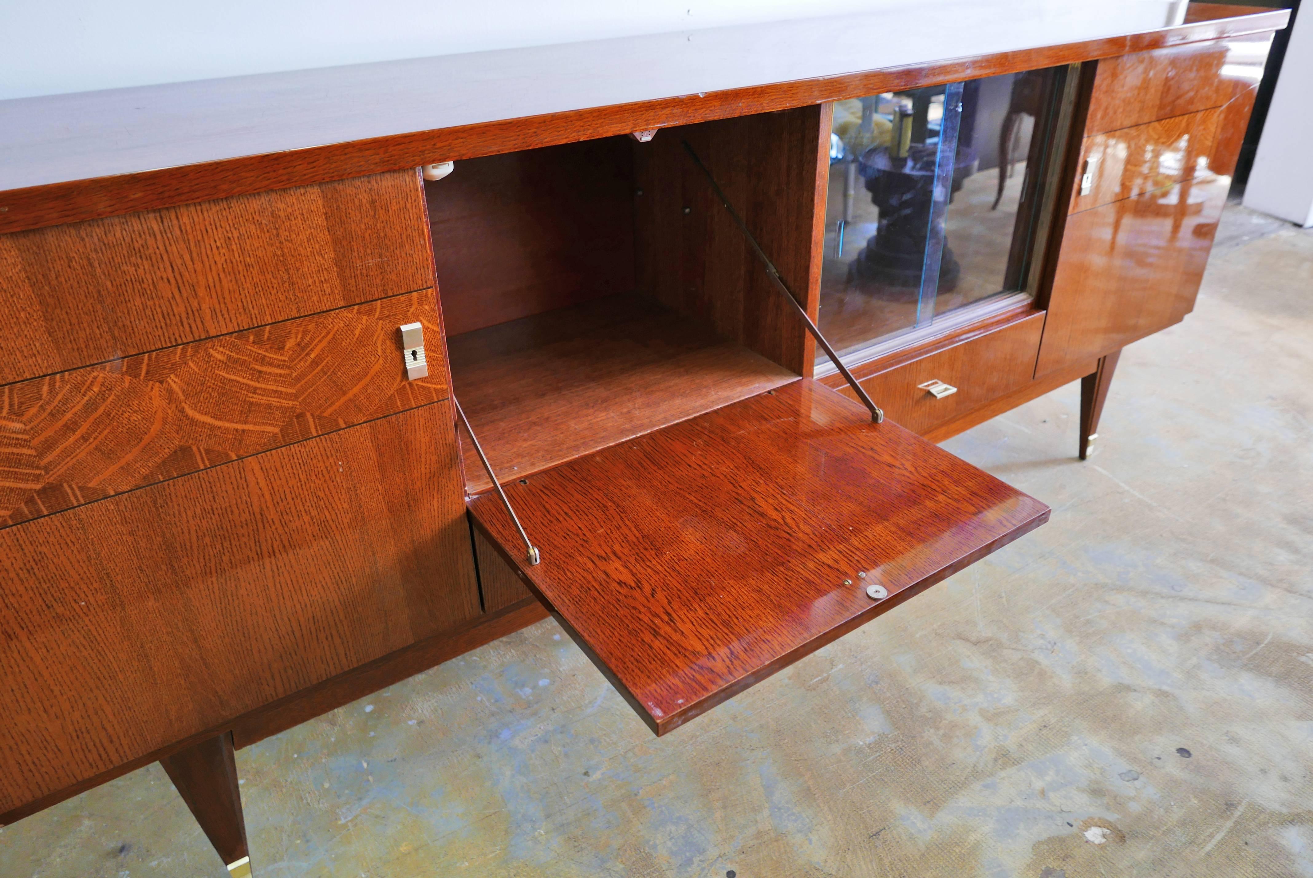 Mid-20th Century Credenza/Bar from France, 1930s Art Deco Period
