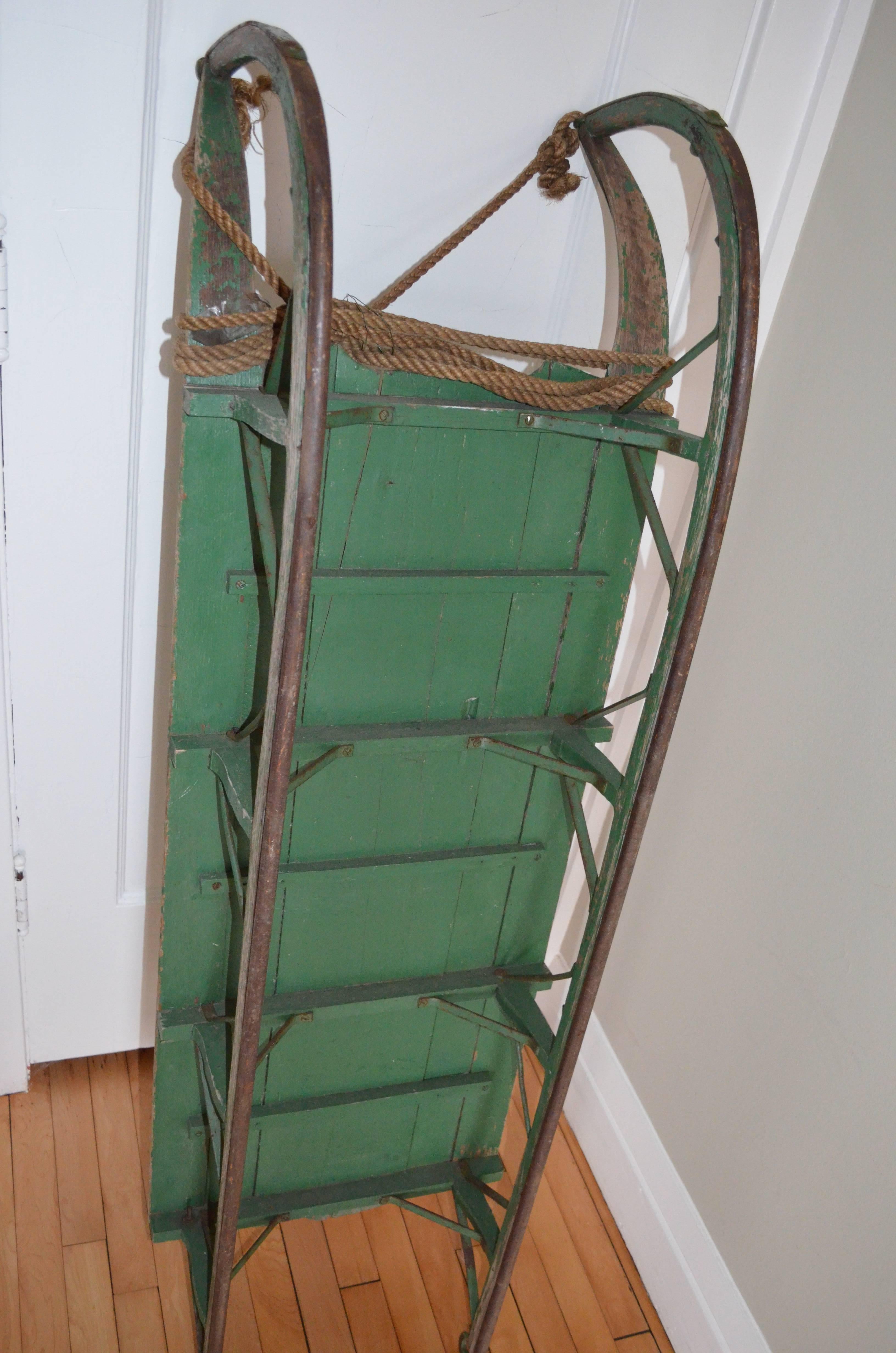 Folk Art Sled from Maine, Early 1900s 2