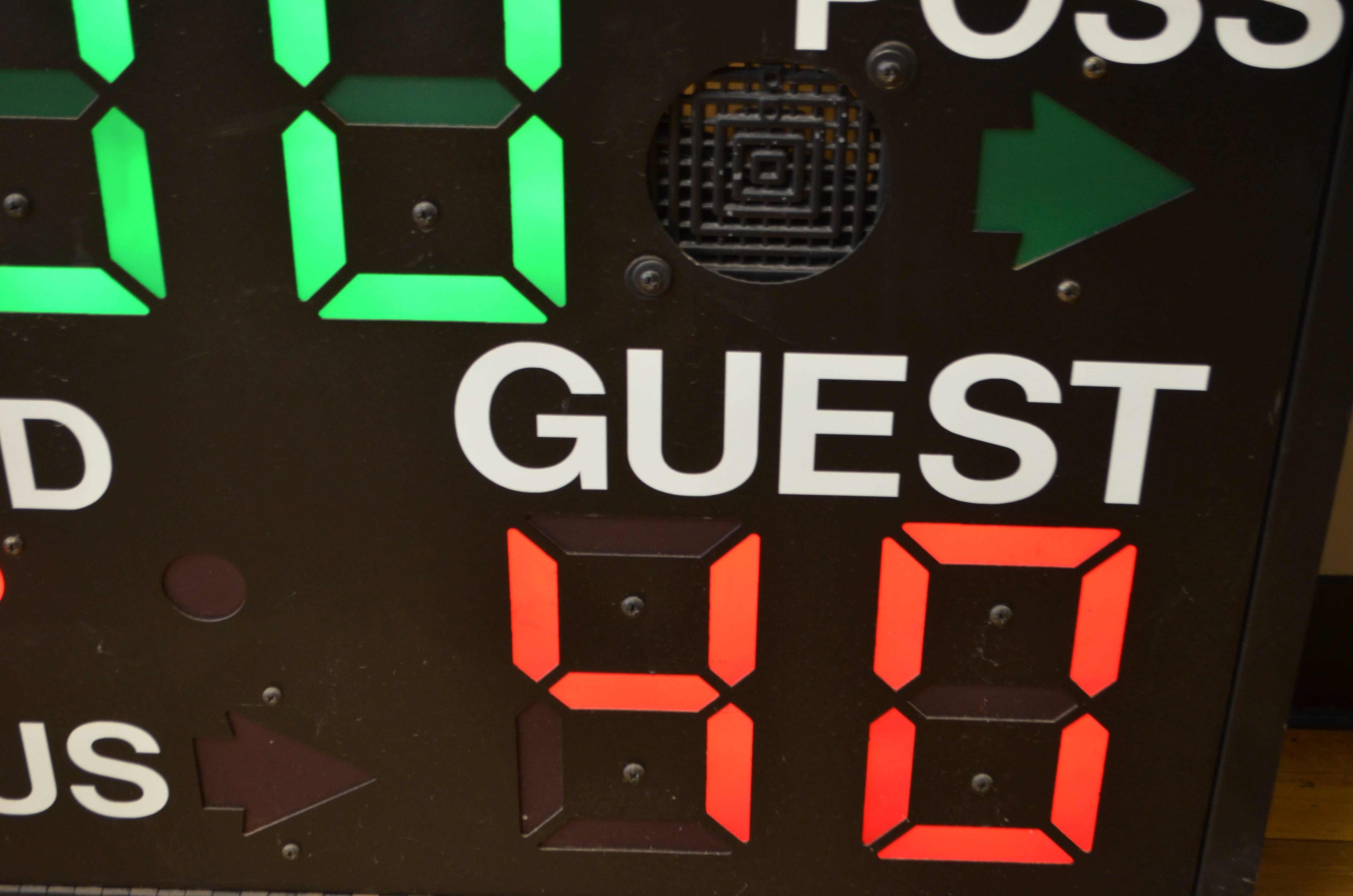 wall mounted basketball scoreboard