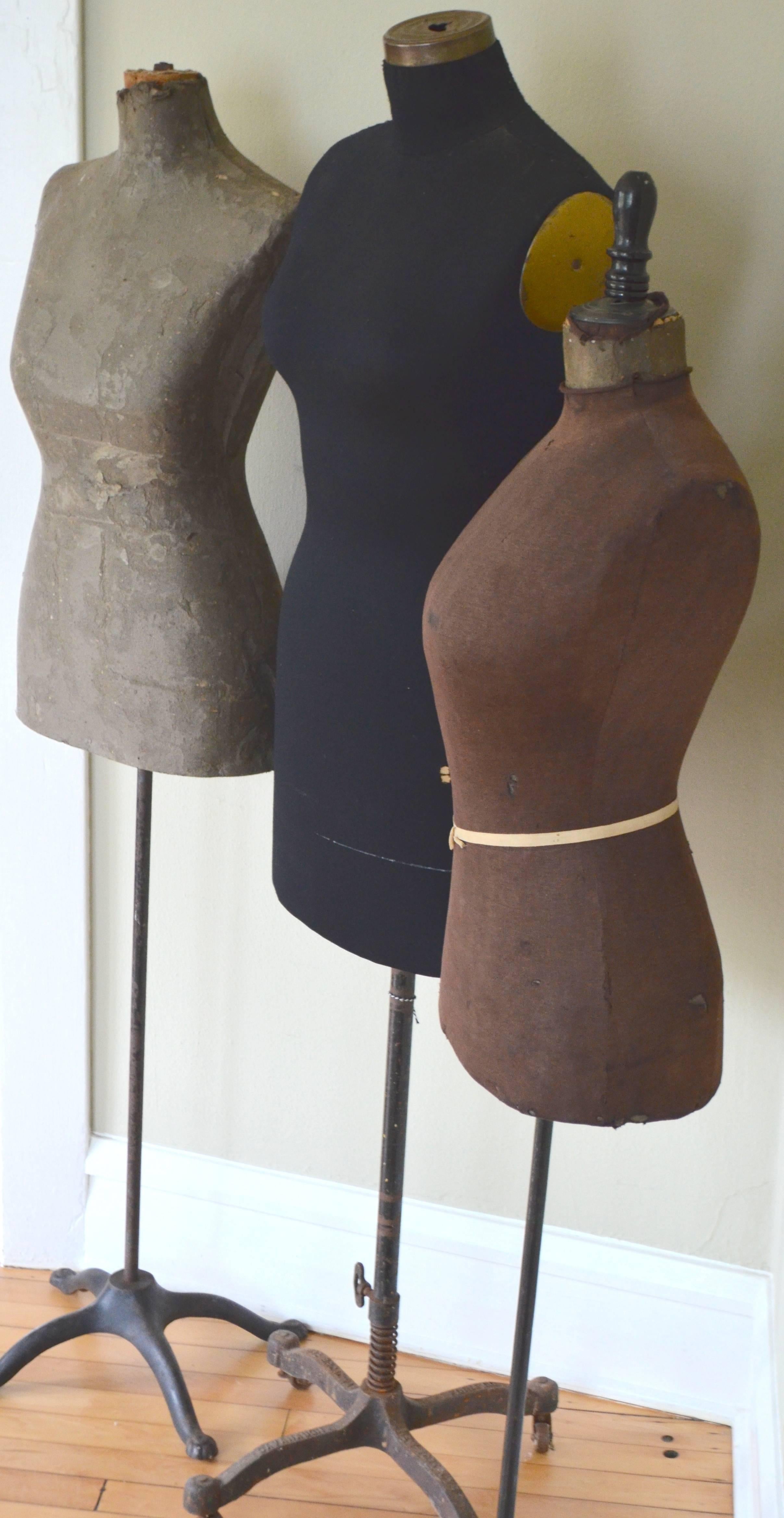 Mid-Century, Adjustable, Seamstress Dress Forms, Set of Three 2