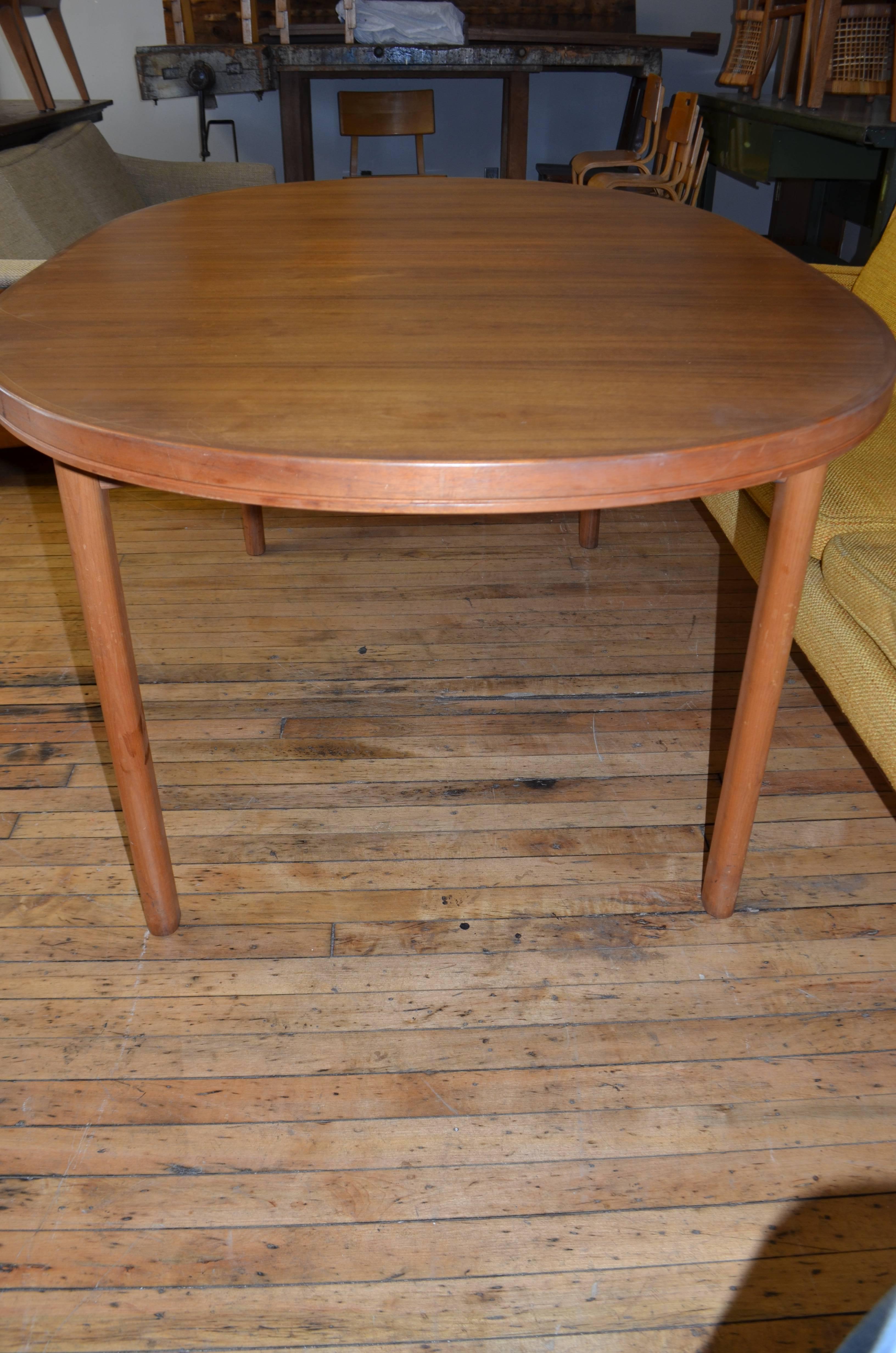 Danish Mid-Century Dining Table of Teak with Two Inserts