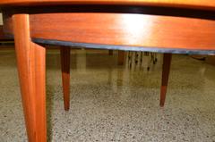 Dining Table of Teak by Omann Jun with Three Leaves