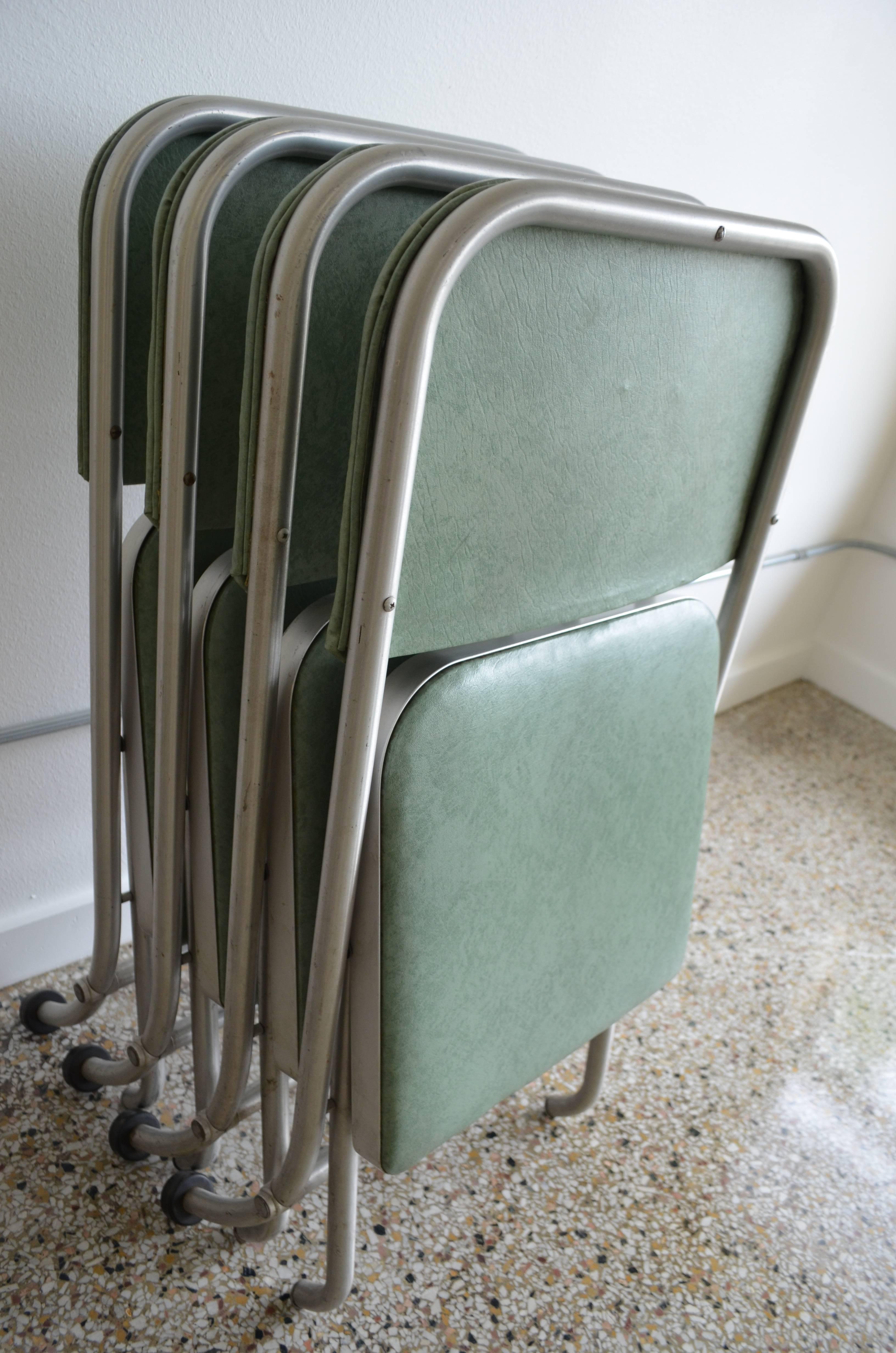 Warren Macarthur Mid-Century Folding Chairs; NOTE: Only 3 available 2