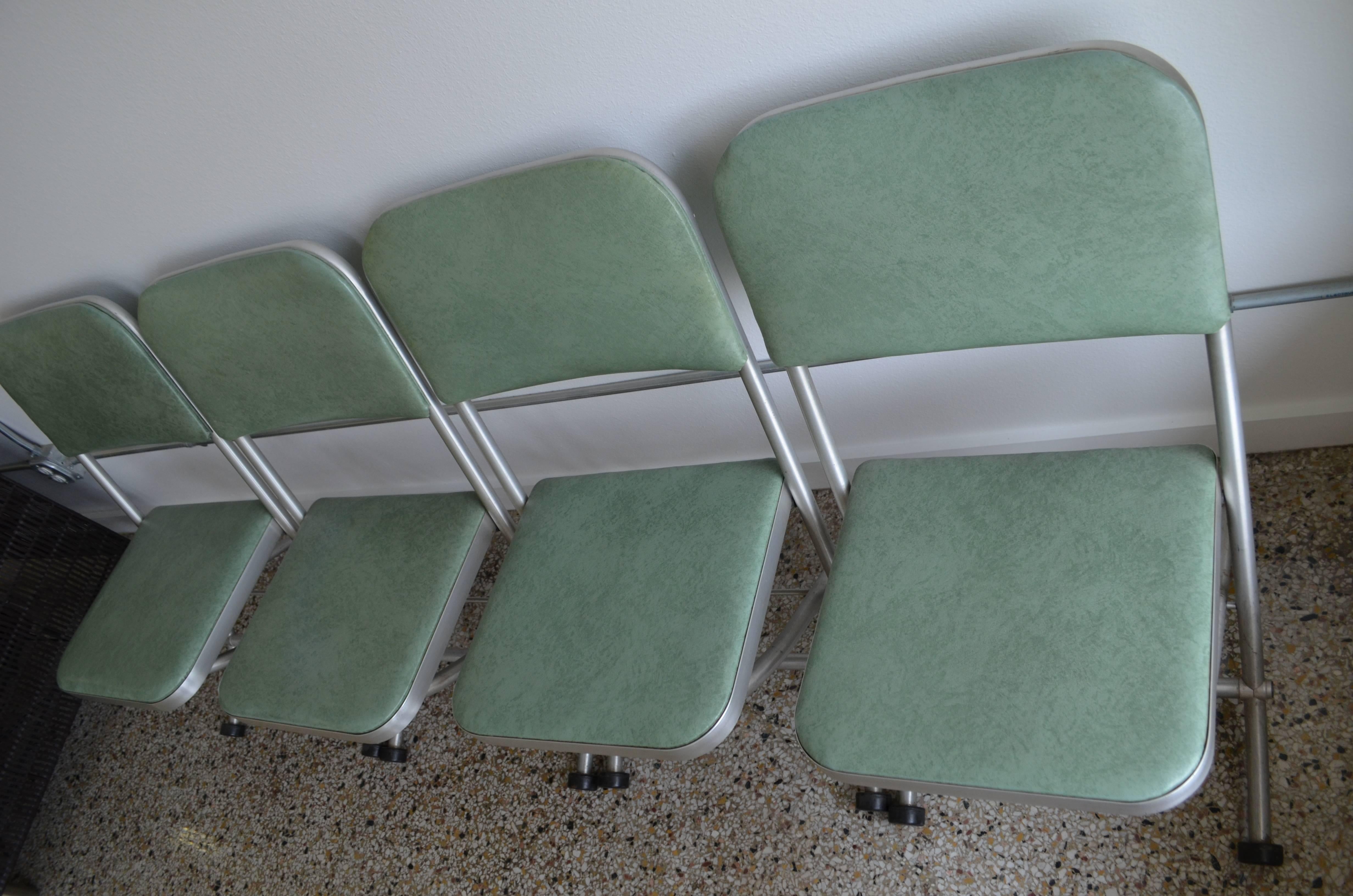 Modern Warren Macarthur Mid-Century Folding Chairs; NOTE: Only 3 available