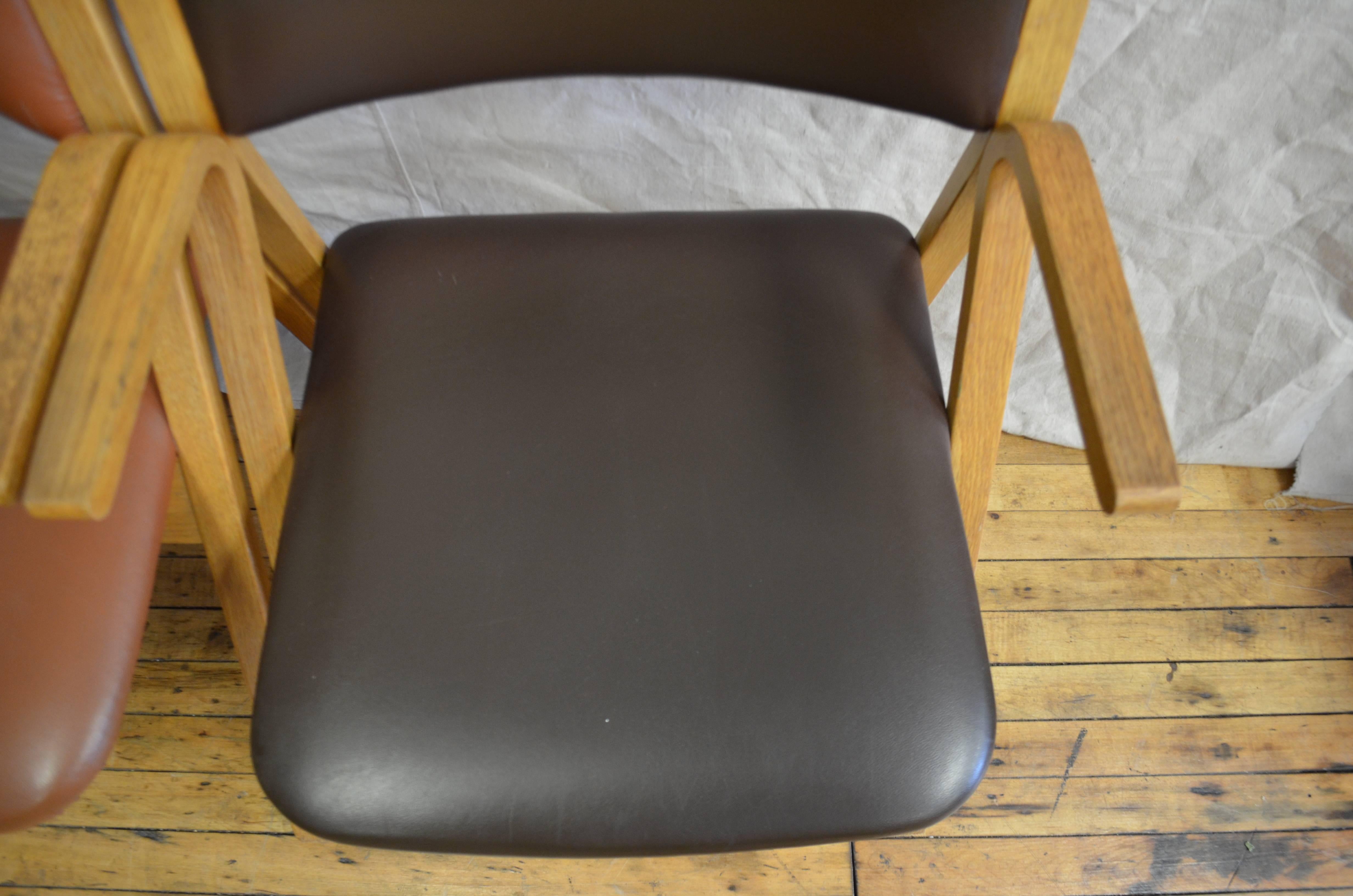 Dining Room Chairs from Stow/Davis, Set of Three, circa 1960s In Good Condition For Sale In Madison, WI