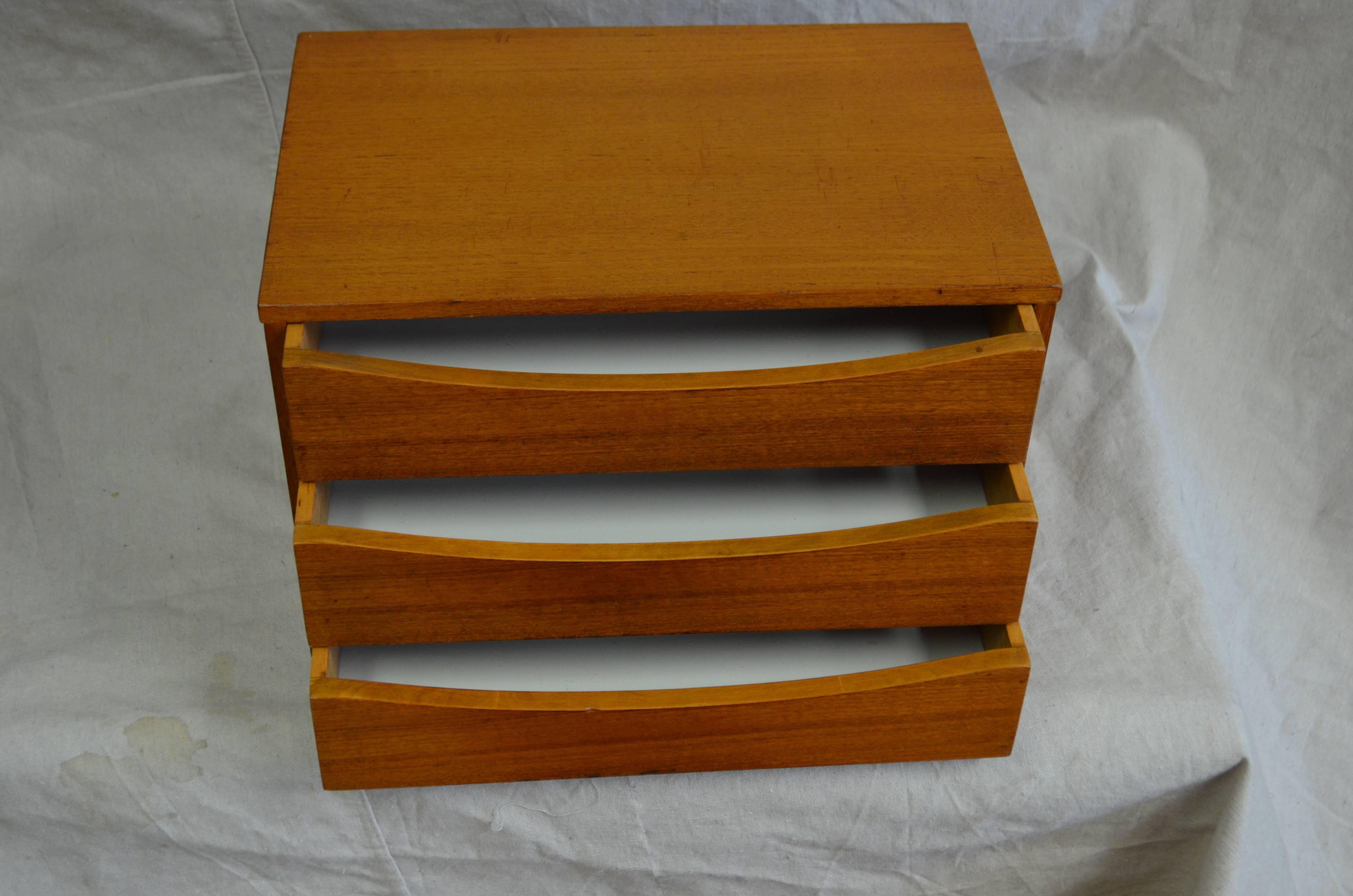 Swedish Jewelry/Letter Box of Teak Designed by Arne Vodder, Made in Sweden