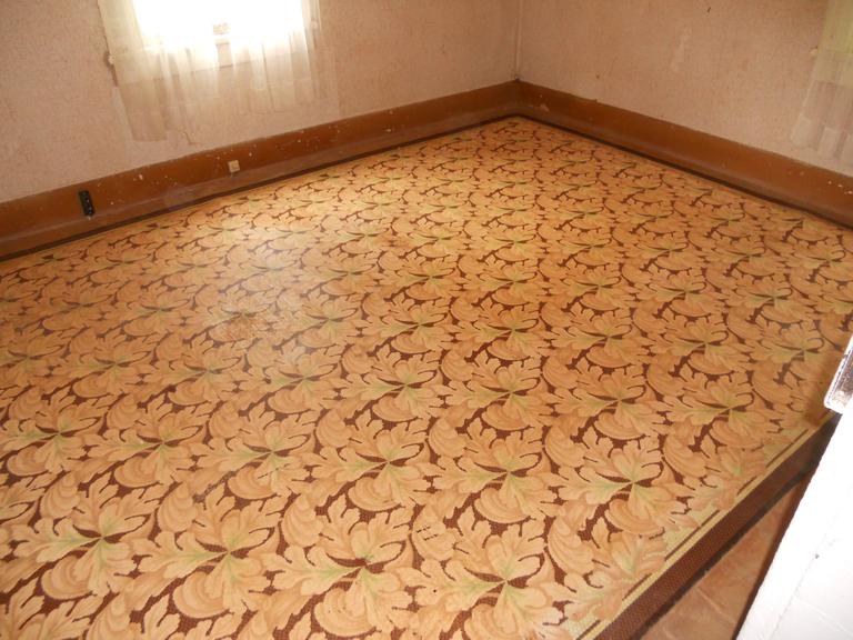 Linoleum Rug Carpet, circa 1940s; Three Available in Different Patterns