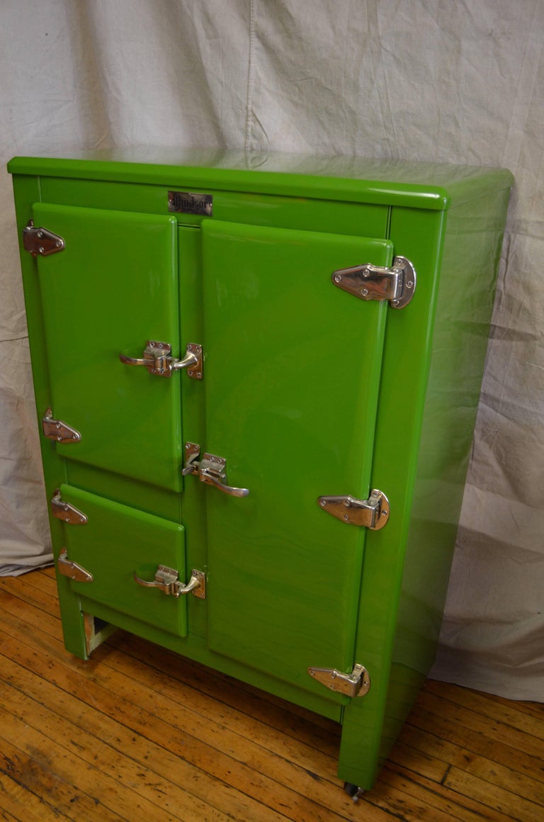 Green Ice Box Refrigerator Bar by Windsor, circa 1920s at 1stdibs