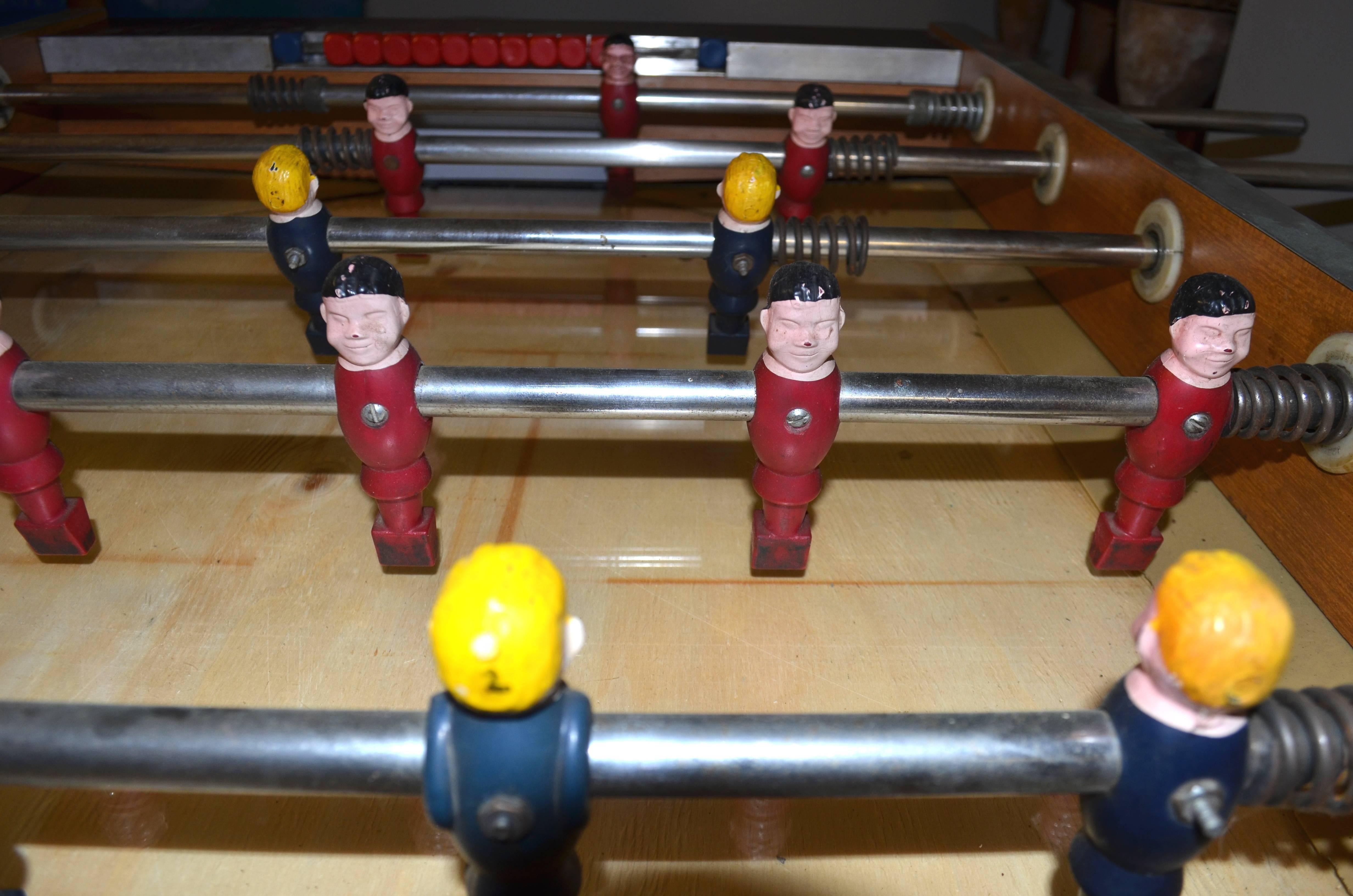 Foosball Table from Garlando in Italy, circa 1970s In Good Condition In Madison, WI