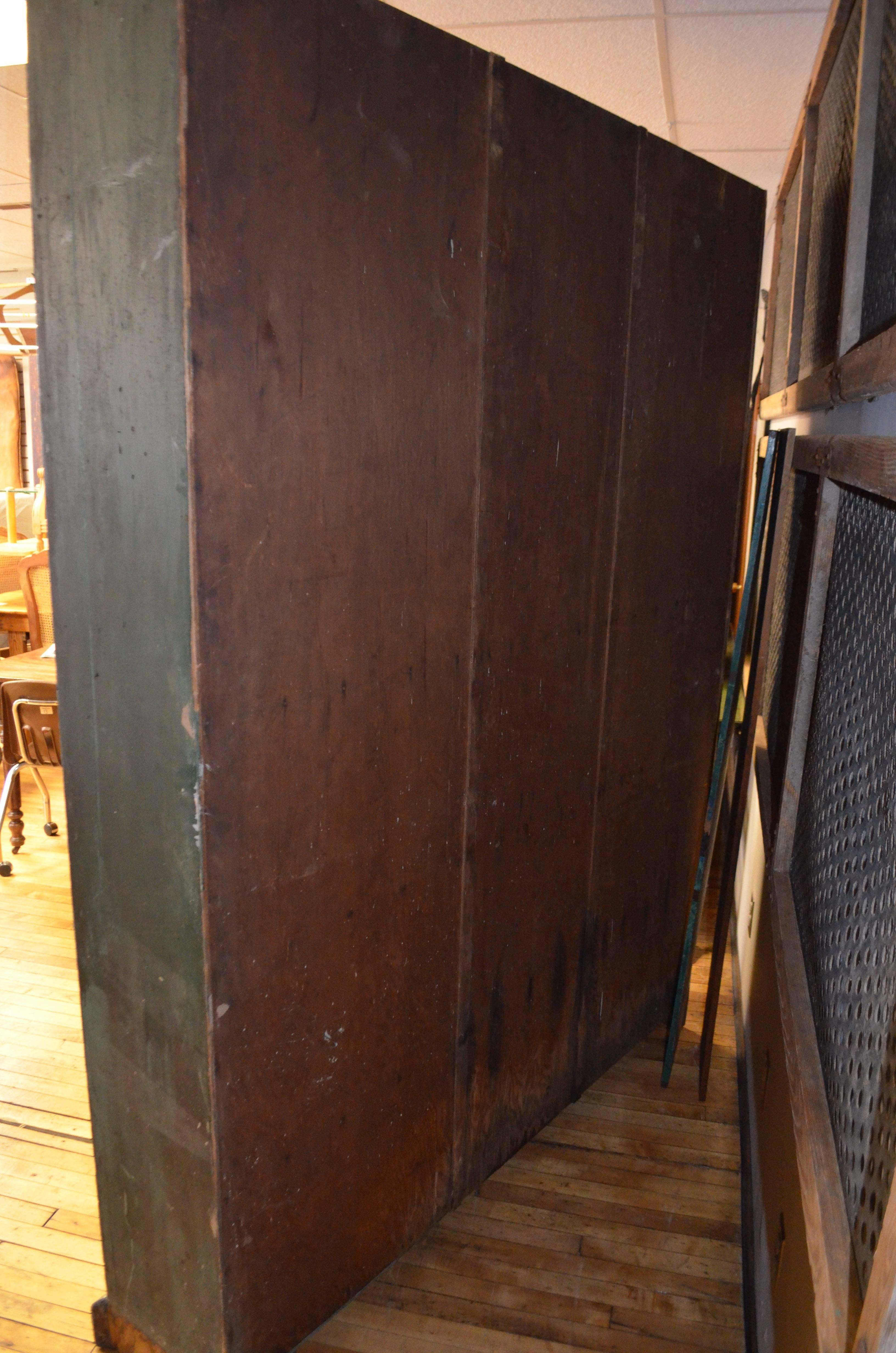 Brass Storage Cabinet Cupboard from Late 1800s, Used as Humidor in Small Town Pharmacy For Sale