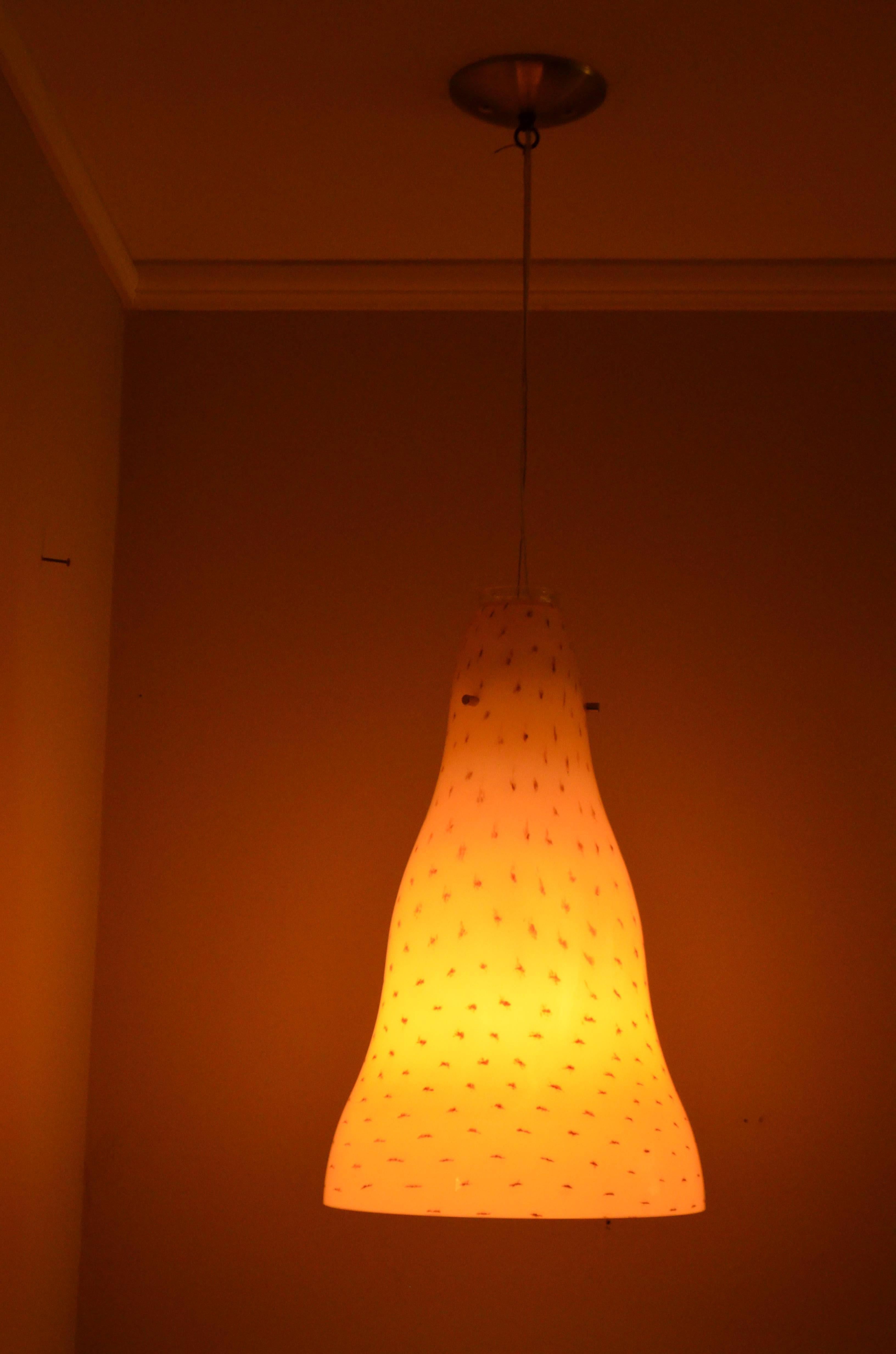 Modern Pendant Light of Murano Glass from Italy