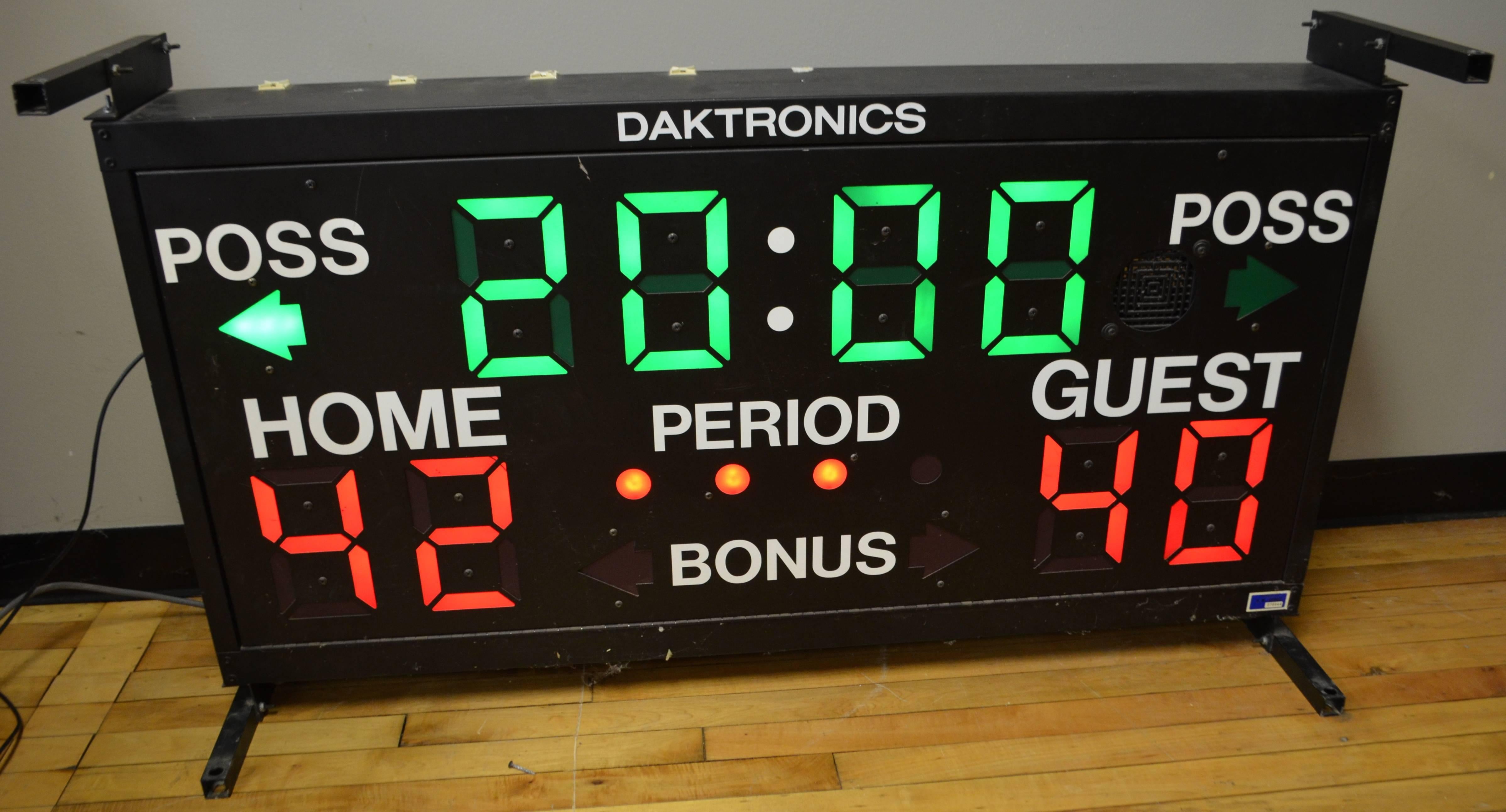 American Basketball Scoreboard from Daktronics Just in Time for March Madness