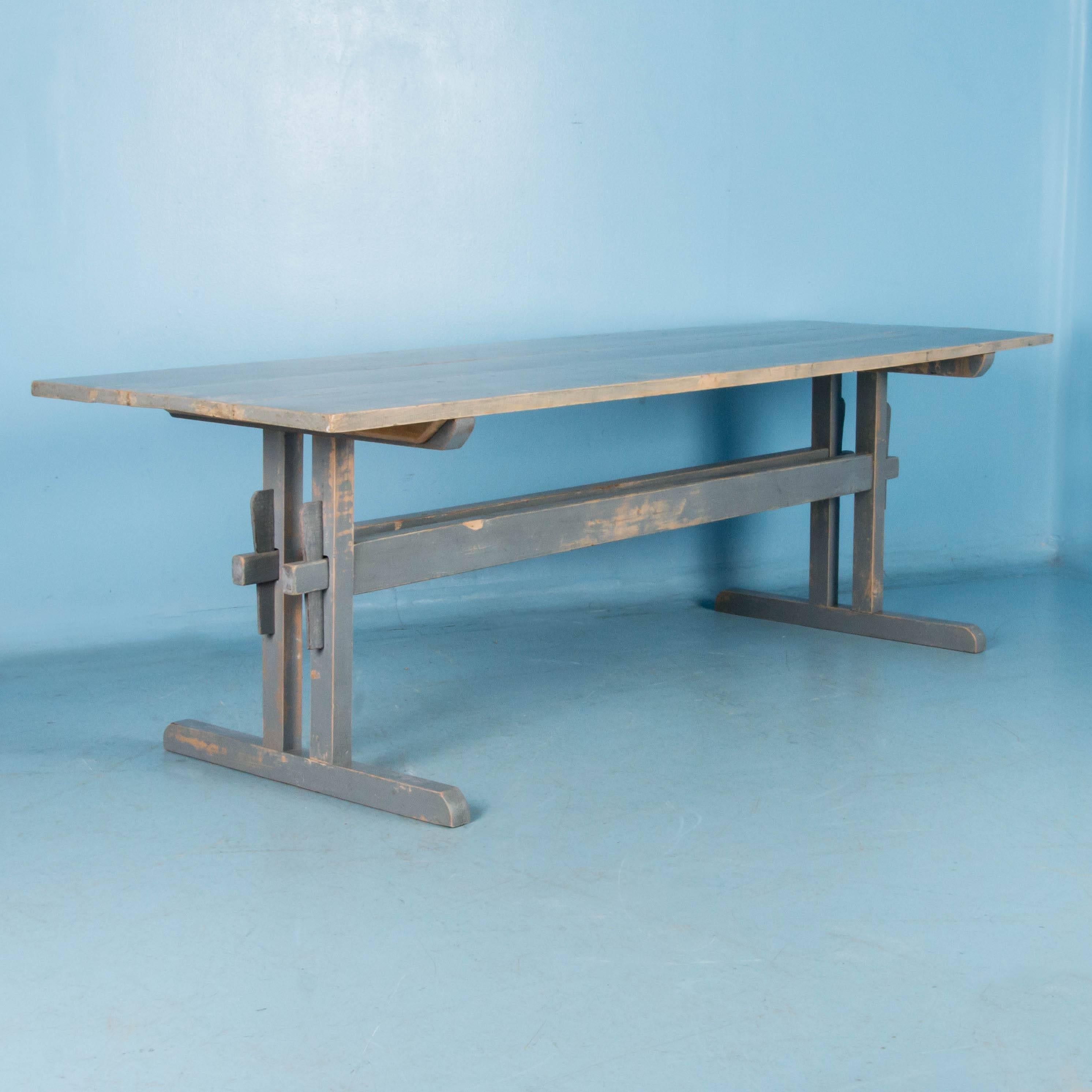 pine trestle table for sale