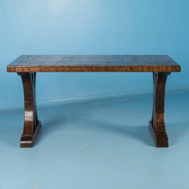 Writing Desk Made From Reclaimed Maple Boxcar Flooring At 1stdibs This 5 Long Writing Table Was Custom Made Using Reclaimed Maple Boxcar Flooring