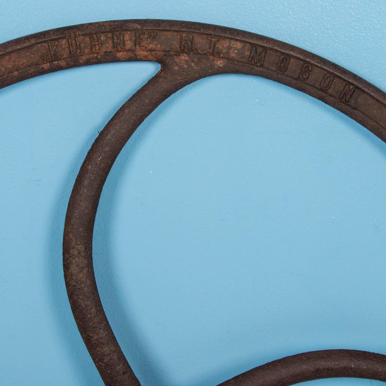 Antique Industrial Cast Iron Wheel at 1stDibs