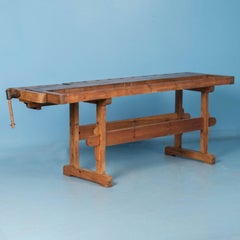 Antique Carpenter's Workbench/Console Table