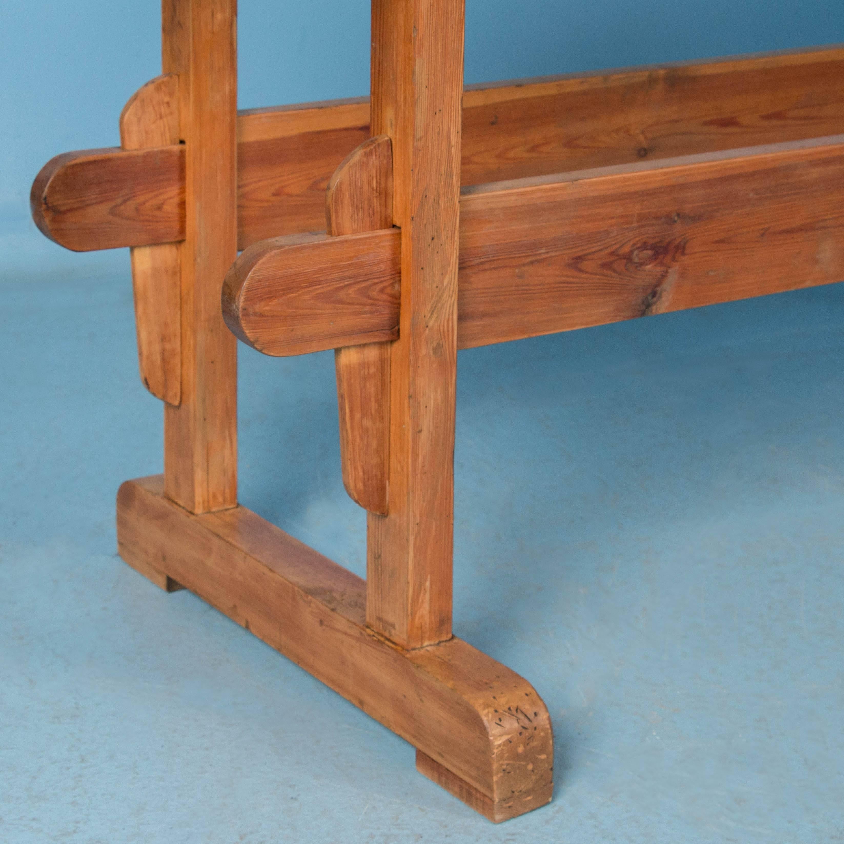 Antique Carpenter's Workbench/Console Table In Good Condition In Round Top, TX