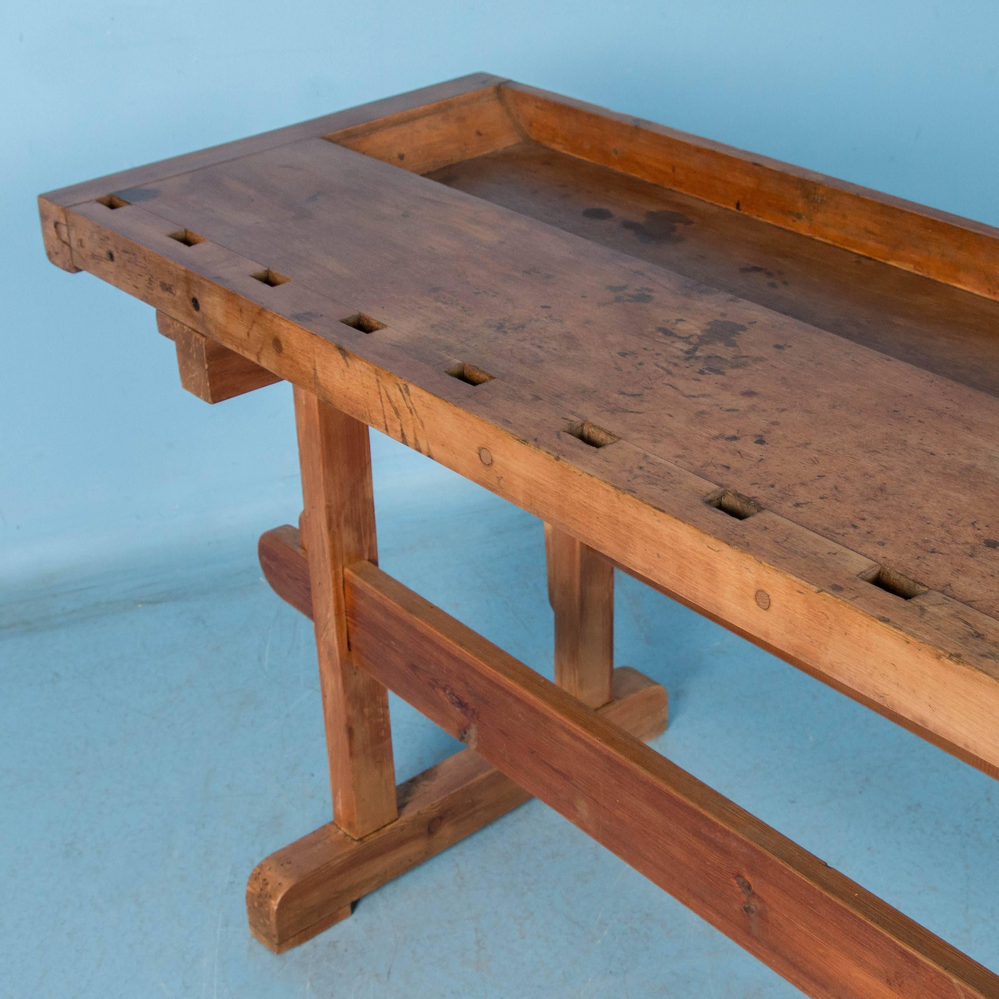 Antique Carpenter's Workbench/Console Table 1
