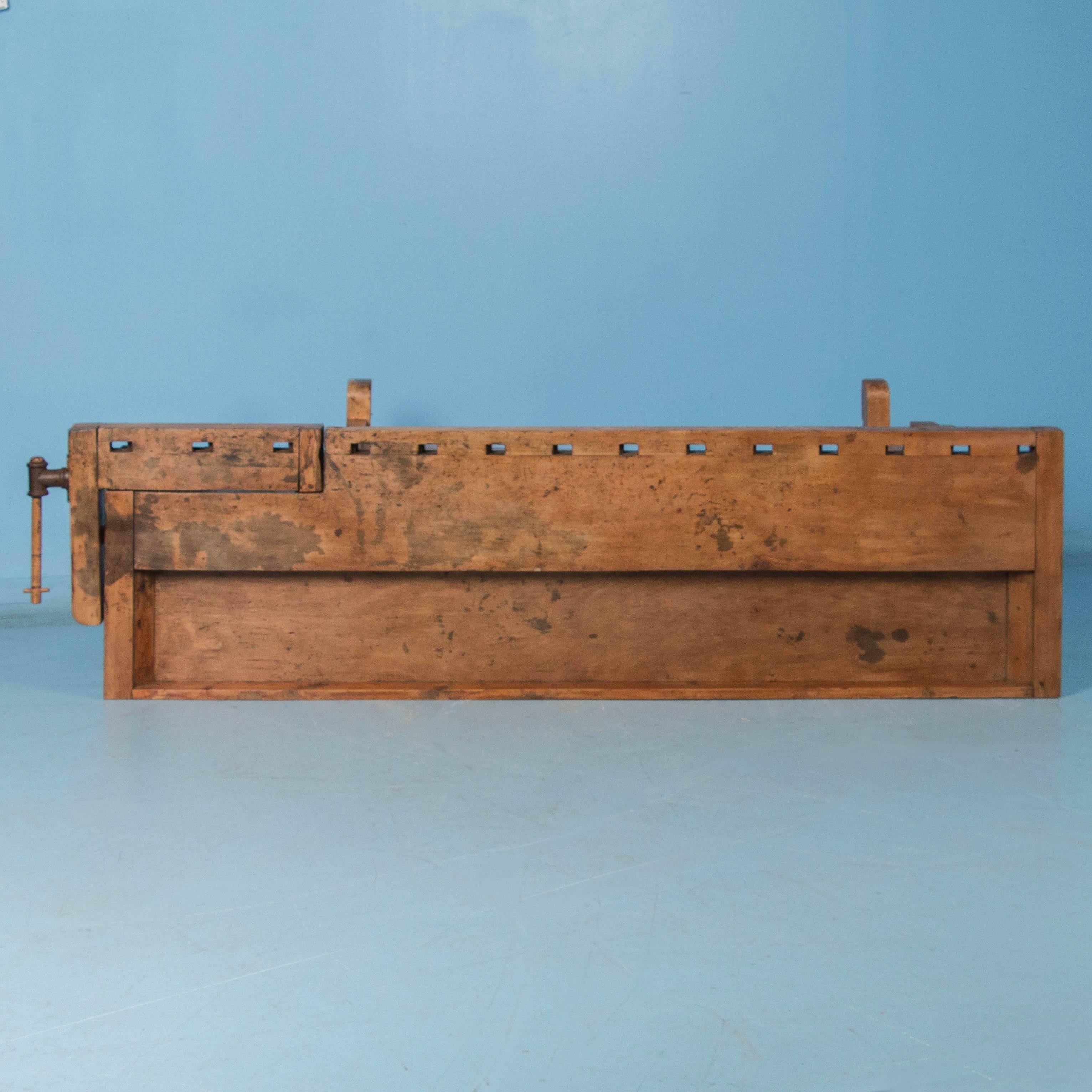 Antique Carpenter's Workbench/Console Table 2
