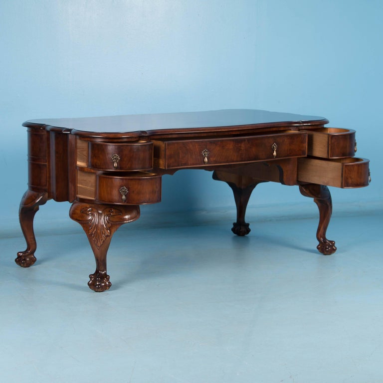 Antique Danish Walnut Writing Desk For At 1stdibs Antique Danish Walnut Writing Desk In Good Condition For Denver Co