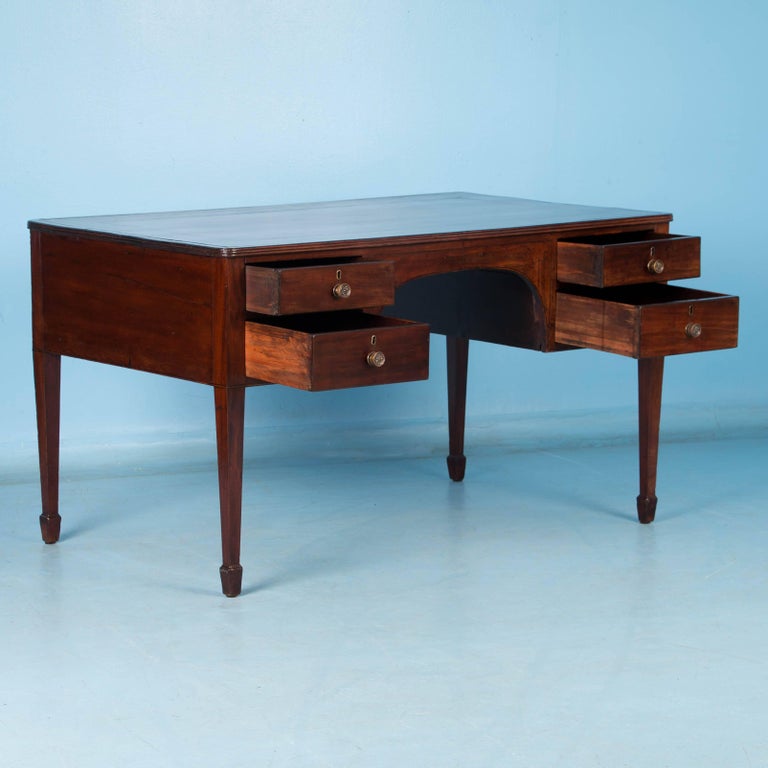 Antique English Leather Top Writing Desk For At 1stdibs Antique English Leather Top Writing Desk In Good Condition For Denver Co