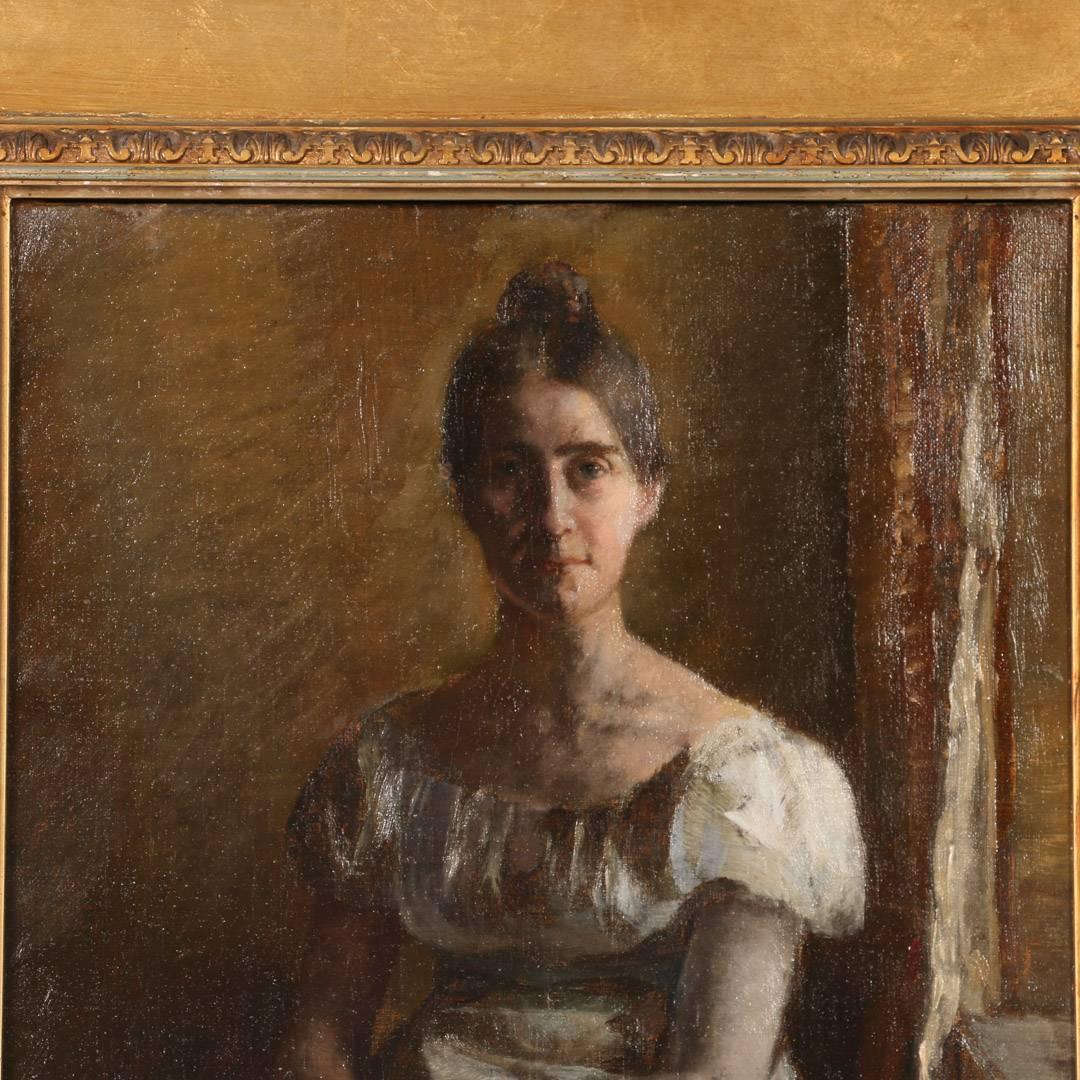 portrait of a seated woman