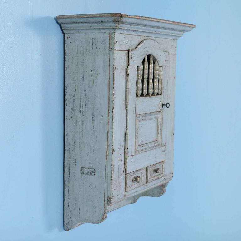 Antique Blue Swedish Hanging Wall circa 1880 at 1stDibs