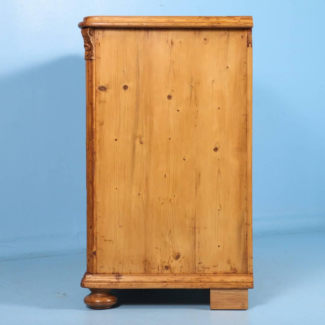 Antique Large Romanian Pine Chest of Drawers, circa 1880 5