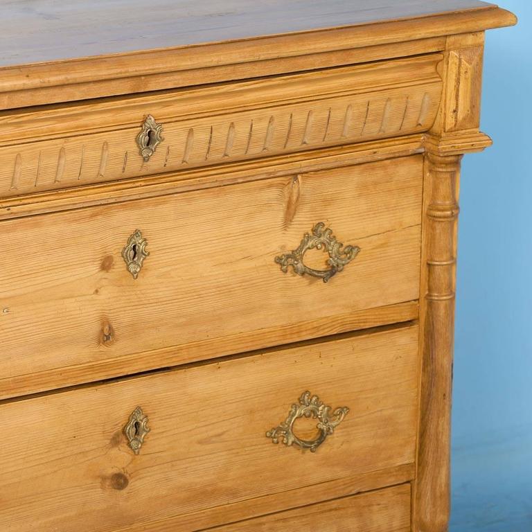 Antique Pine Chest of Drawers from Denmark, circa 1880 at 1stDibs