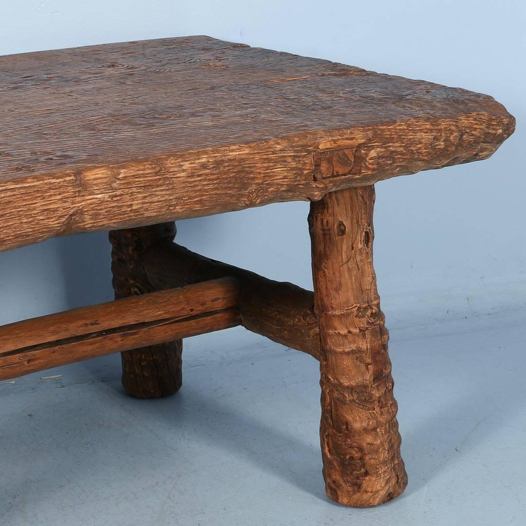 Antique Rustic Pine Desk with Mountain Look, China, circa 1860 4