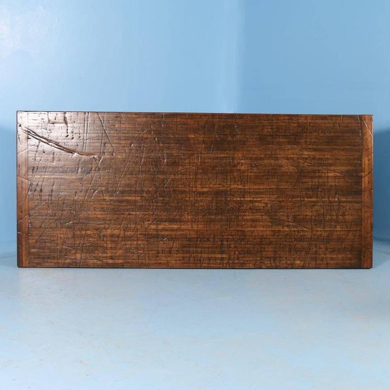 Maple Dining Table Made from Reclaimed Box Car Flooring at 1stDibs