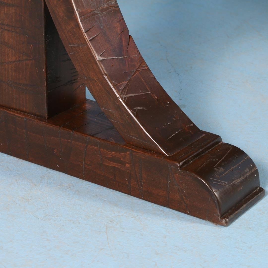 Maple Dining Table Made from Reclaimed Box Car Flooring In Excellent Condition In Round Top, TX