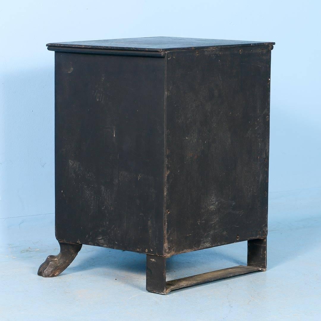 Danish Antique Black Iron Safe from Denmark, circa 1890