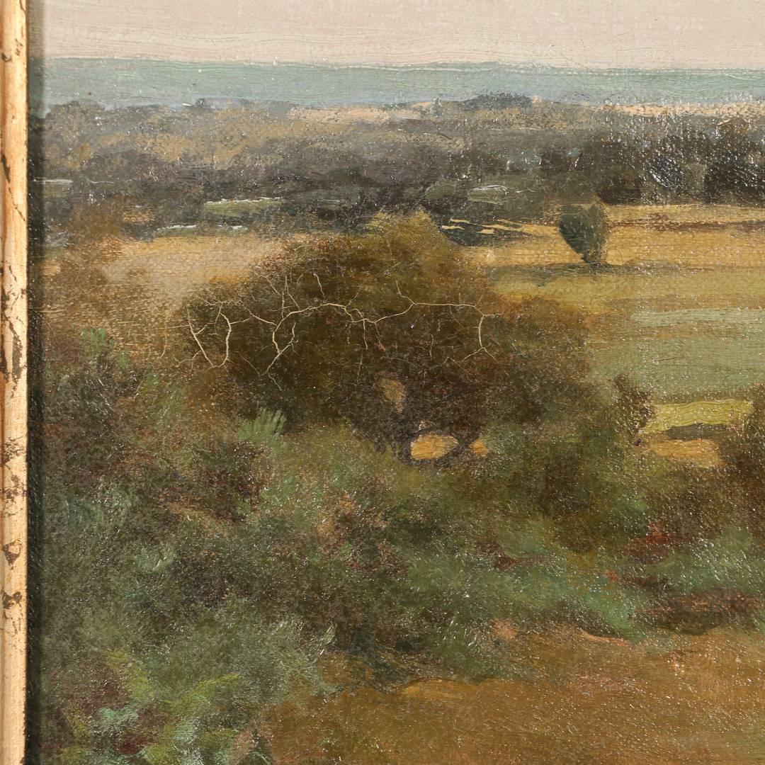 Original Oil on Canvas Pastoral Landscape Painting, Signed Howard Campion 1