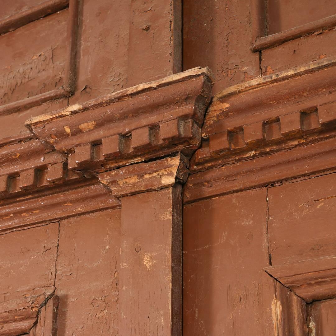 Large Antique French Pine Entry Doors, circa 1820-1840 4