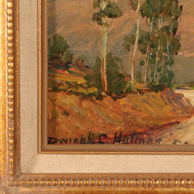 Small Original Oil Painting on Board, Signed Dwight C ...
