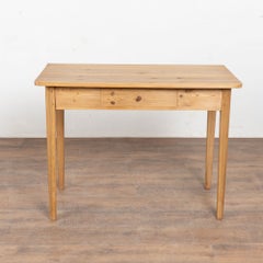 19th Century Swedish Pine Side Table with Drawer