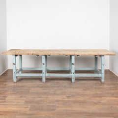 19th Century Rustic Hungarian Long Work Table