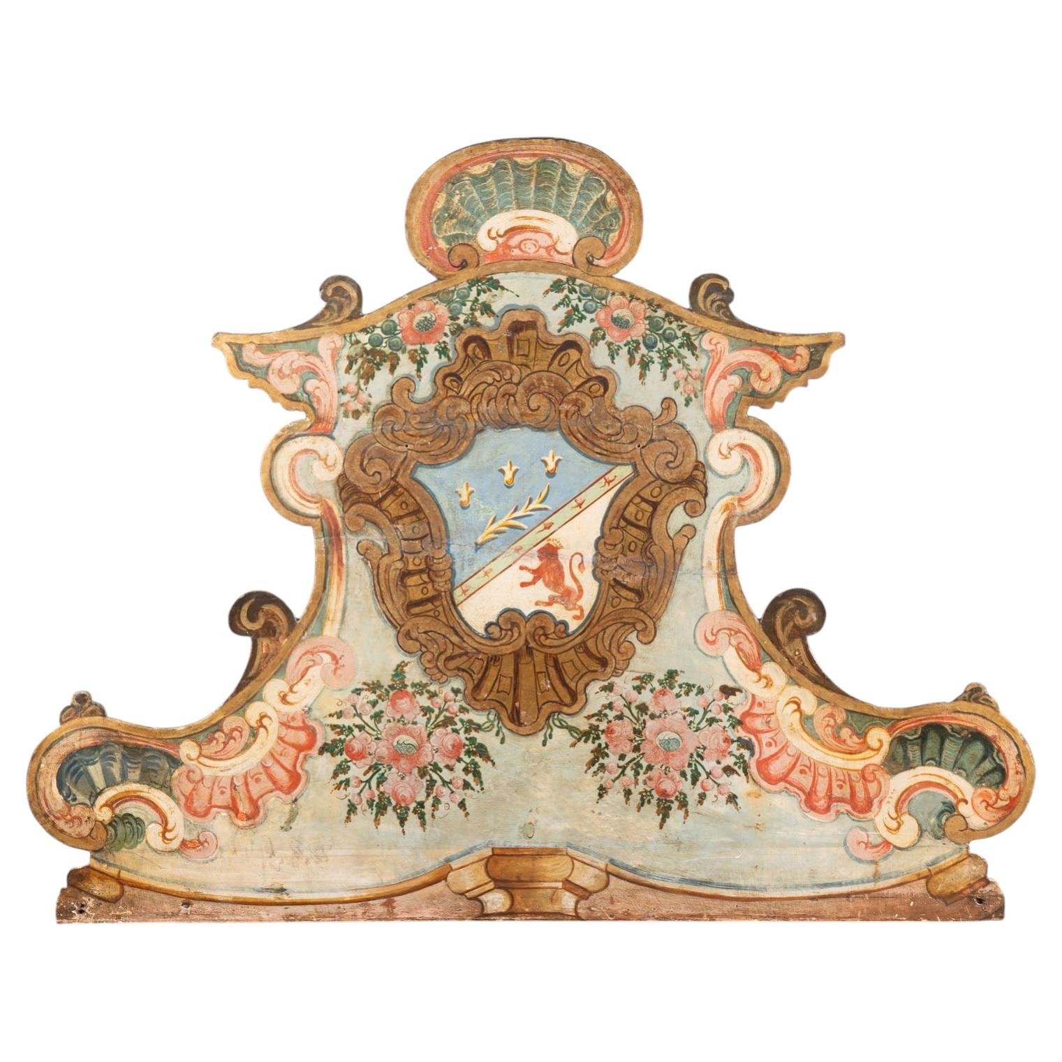Late 19th Century Hand Painted Italian Architectural Accent For Sale