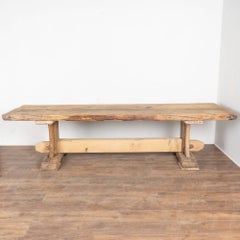 19th Century Long French Oak Dining Table