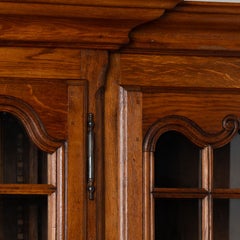 Large 20th Century French Oak Bookcase Display Cabinet