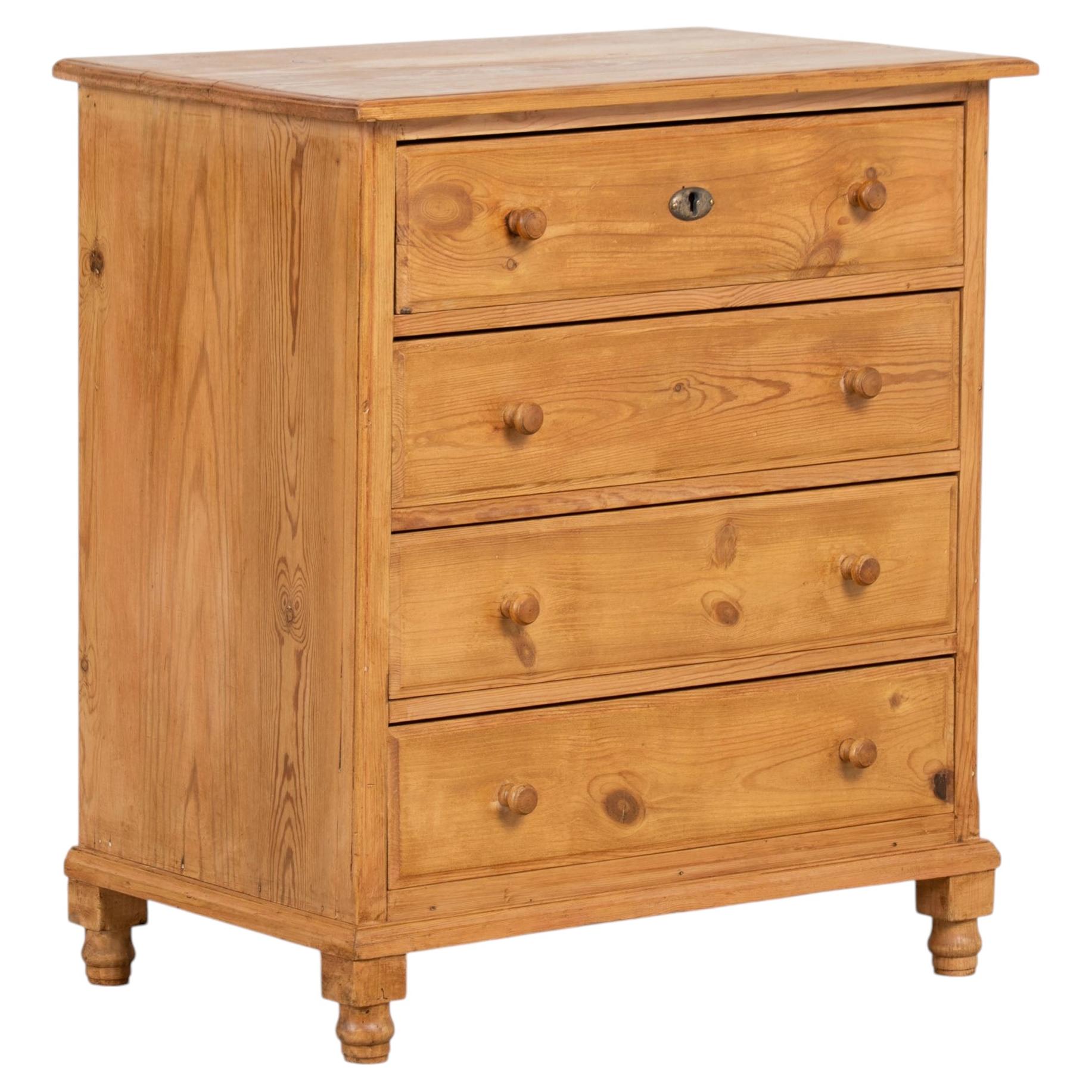 Early 20th Century Danish Small Chest of Four Drawers or Nightstand