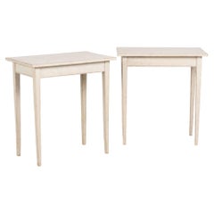Pair, Early 20th Century Swedish Gray Side Tables