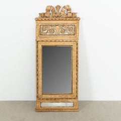 Early 19th Century Gold Gilt Swedish Trumeau Mirror
