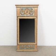 19th Century Swedish Gold Gilt Trumeau Mirror