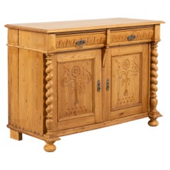 Buffet en pin du XIXe siècle, provenant du Danemark