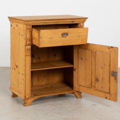 19th Century Hungarian Pine Cabinet Sideboard with Drawer